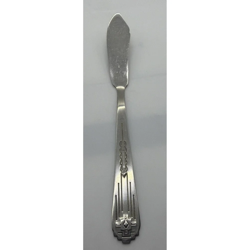 Zia International Stainless Steel 1990-93 Flat Handle Master Butter Knife‎